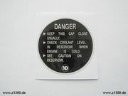 Aufkleber K�hlerdeckel